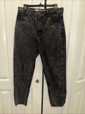 Men's Washed Black Denim Jeans